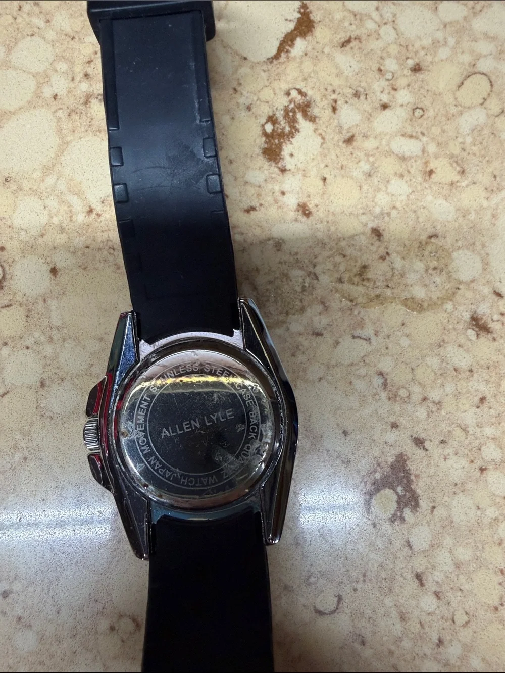 Black Crystal Accent Men's Watch - Unbranded